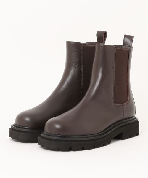 PARADIS COULEUR（パラディクルール）の「【PARADIS COULEUR】防滑ソール撥水サイドゴアブーツ(353019)（ブーツ・レディース・ダークブラウン/ブラック・23/24.5/24/23.5/22.5）」の4枚目の写真
