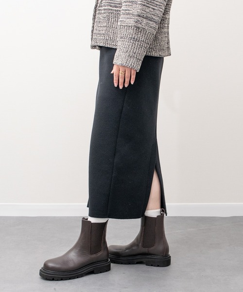 PARADIS COULEUR（パラディクルール）の「【PARADIS COULEUR】防滑ソール撥水サイドゴアブーツ(353019)（ブーツ・レディース・ダークブラウン/ブラック・23/24.5/24/23.5/22.5）」の6枚目の写真