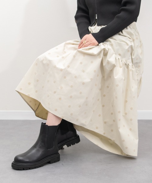 PARADIS COULEUR（パラディクルール）の「【PARADIS COULEUR】防滑ソール撥水サイドゴアブーツ(353019)（ブーツ・レディース・ダークブラウン/ブラック・23/24.5/24/23.5/22.5）」の8枚目の写真