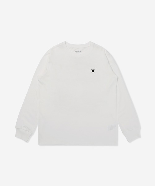 Hurley (ハーレー)の「【Hurley/ハーレー】ヘビーウェイトロングTシャツ バックプリントTシャツ BFW LS TEE(Tシャツ/カットソー・メンズ・ホワイト/グリーン系その他/ブラック・LARGE/X-LARGE/MEDIUM/SMALL)」の1枚目の写真
