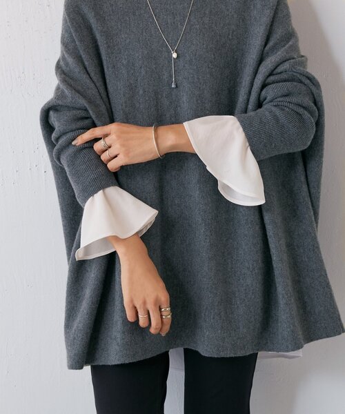 フリルカフス後ろドレープTブラウス（シャツ/ブラウス）｜BEARDSLEY