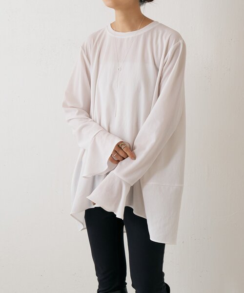 フリルカフス後ろドレープTブラウス（シャツ/ブラウス）｜BEARDSLEY