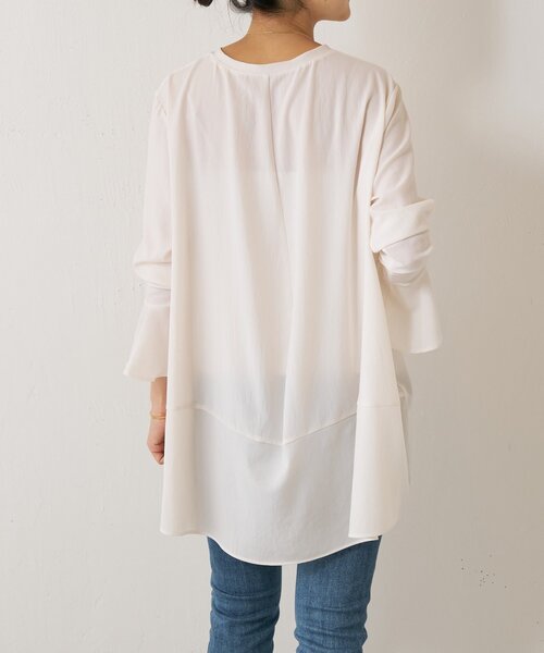 フリルカフス後ろドレープTブラウス（シャツ/ブラウス）｜BEARDSLEY