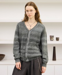 soerte（ソエルテ）の「Wool blend gradation cardigan / ウールブレンドグラデーションカーディガン（スウェット・メンズ）」