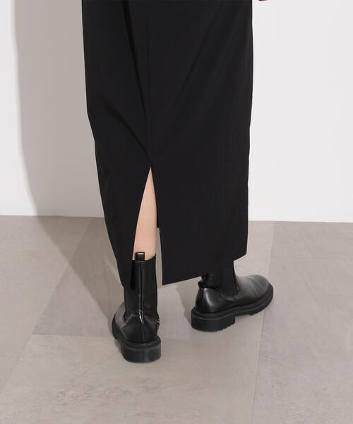 N.（N. Natural Beauty Basic）（エヌエヌナチュラルビューティーベーシック）の「【PS/低身長サイズ】ドロストコードドッキングワンピース（ワンピース・レディース・ブラック/カーキ・MEDIUM/P/S）」の8枚目の写真