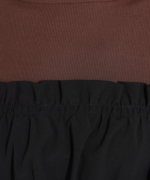 N.（N. Natural Beauty Basic）（エヌエヌナチュラルビューティーベーシック）の「【PS/低身長サイズ】ドロストコードドッキングワンピース（ワンピース・レディース・ブラック/カーキ・MEDIUM/P/S）」の9枚目の写真