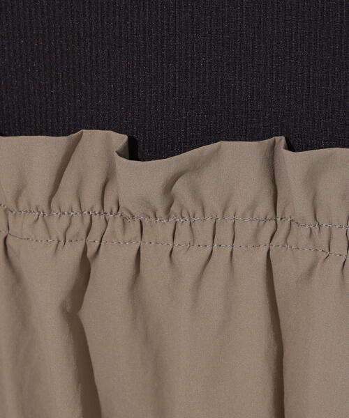 N.（N. Natural Beauty Basic）（エヌエヌナチュラルビューティーベーシック）の「【PS/低身長サイズ】ドロストコードドッキングワンピース（ワンピース・レディース・ブラック/カーキ・MEDIUM/P/S）」の21枚目の写真