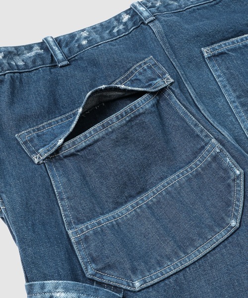 BOW WOW(バウワウ)の「REPAIRED INDIGO PAINTER PANTS(デニムパンツ・メンズ・インディゴブルー・X-LARGE/LARGE)」の10枚目の写真