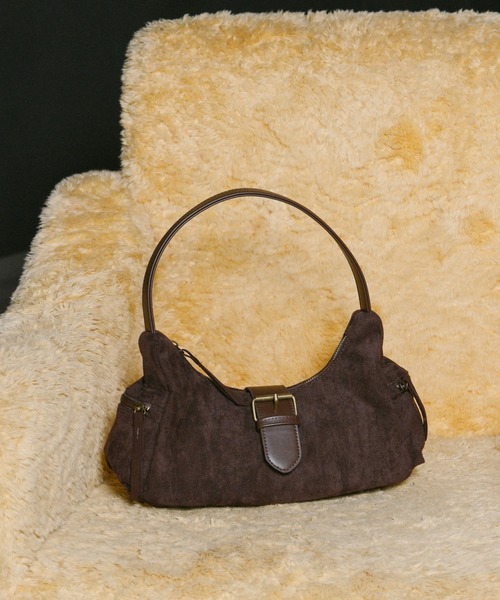 3.3 Field Trip (3.3フィールドトリップ)の「3.3 Field Trip/スエードベルトBAG(ハンドバッグ・レディース・チャコール/ブラウン・0)」の2枚目の写真