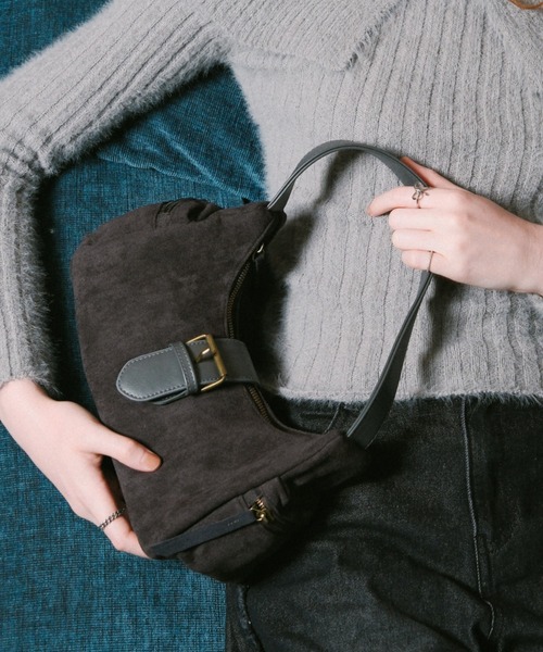 3.3 Field Trip (3.3フィールドトリップ)の「3.3 Field Trip/スエードベルトBAG(ハンドバッグ・レディース・チャコール/ブラウン・0)」の1枚目の写真