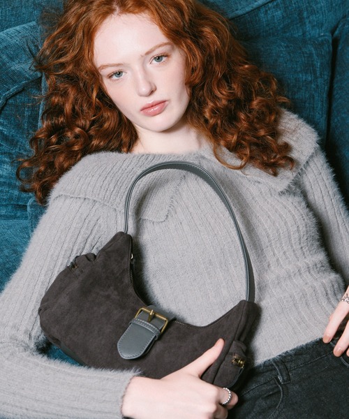 3.3 Field Trip (3.3フィールドトリップ)の「3.3 Field Trip/スエードベルトBAG(ハンドバッグ・レディース・チャコール/ブラウン・0)」の19枚目の写真