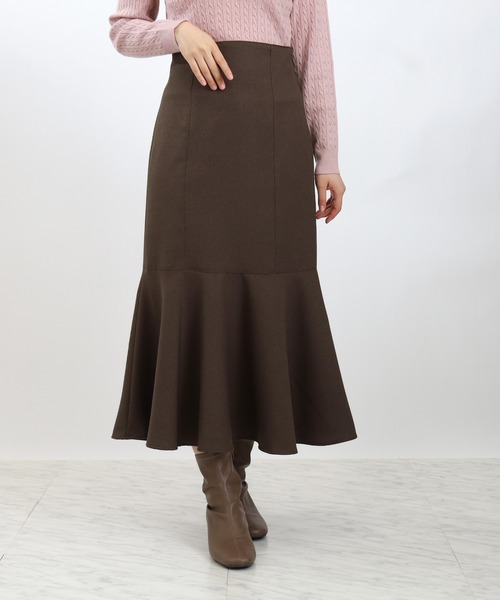 ASTORIA ODIER（アストリアオディール）の「オックスペプラムロングスカート（スカート・レディース・ブラウン/ブラック/スモークピンク・SMALL/MEDIUM/LARGE）」の2枚目の写真