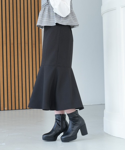 ASTORIA ODIER（アストリアオディール）の「オックスペプラムロングスカート（スカート・レディース・ブラウン/ブラック/スモークピンク・SMALL/MEDIUM/LARGE）」の18枚目の写真