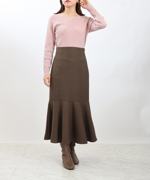 ASTORIA ODIER（アストリアオディール）の「オックスペプラムロングスカート（スカート・レディース・ブラウン/ブラック/スモークピンク・SMALL/MEDIUM/LARGE）」の5枚目の写真