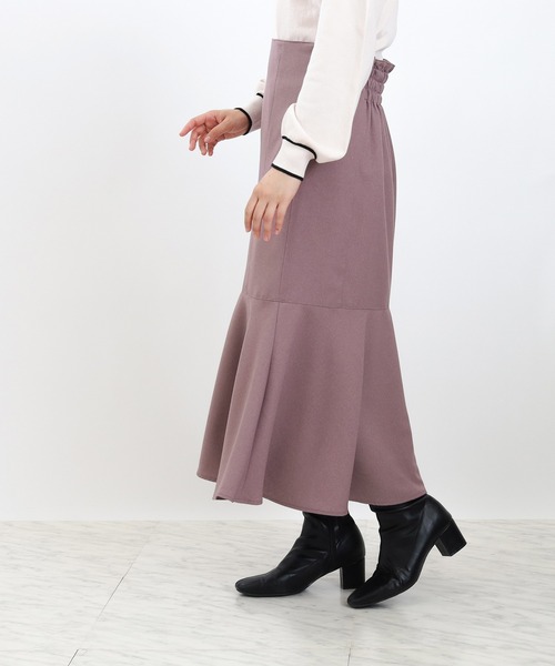 ASTORIA ODIER（アストリアオディール）の「オックスペプラムロングスカート（スカート・レディース・ブラウン/ブラック/スモークピンク・SMALL/MEDIUM/LARGE）」の7枚目の写真