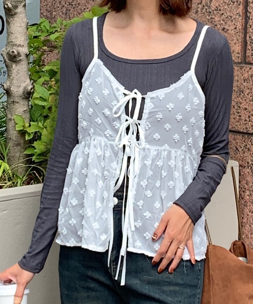 Teem Store(チームストア)の「ベーシックUネックリブロンT(Tシャツ/カットソー・レディース・チャコール/ホワイト/グレー/ブラック・F)」の8枚目の写真
