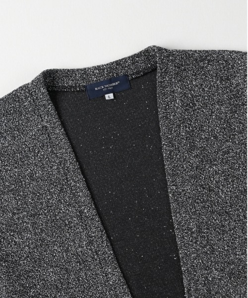 BACK NUMBER（バックナンバー）の「【BACK NUMBER】ロングスリーブカーディガンＴシャツセット(刺繍/ニット/オープンフロント/レイヤード/デイリー/カジュアル)（アンサンブル・メンズ・ブラック/グレー・M/L/XL）」の13枚目の写真