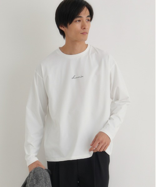 BACK NUMBER（バックナンバー）の「【BACK NUMBER】ロングスリーブカーディガンＴシャツセット(刺繍/ニット/オープンフロント/レイヤード/デイリー/カジュアル)（アンサンブル・メンズ・ブラック/グレー・M/L/XL）」の19枚目の写真