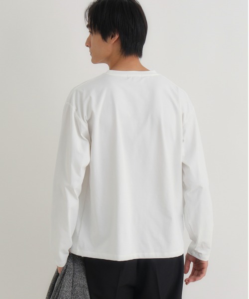 BACK NUMBER（バックナンバー）の「【BACK NUMBER】ロングスリーブカーディガンＴシャツセット(刺繍/ニット/オープンフロント/レイヤード/デイリー/カジュアル)（アンサンブル・メンズ・ブラック/グレー・M/L/XL）」の18枚目の写真