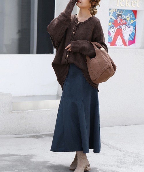 ReRe(リリ)の「フレアデザインマーメイドスカート(スカート・レディース・ブラック/グレー/ベージュ/モカ/ネイビー・MEDIUM)」の18枚目の写真