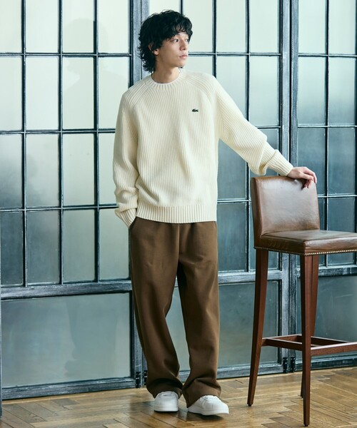 LACOSTE(ラコステ)の「HydroGuard 防水メンブレン プレミアムレザー メンズ T-CLIP SHIELD 225 2 SMA スニーカー(スニーカー・メンズ・オフホワイト・29.0cm/28.0cm/27.0cm/26.0cm/25.0cm/30.0cm/28.5cm/26.5cm/25.5cm)」の11枚目の写真