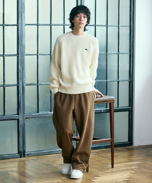 LACOSTE(ラコステ)の「HydroGuard 防水メンブレン プレミアムレザー メンズ T-CLIP SHIELD 225 2 SMA スニーカー(スニーカー・メンズ・オフホワイト・29.0cm/28.0cm/27.0cm/26.0cm/25.0cm/30.0cm/28.5cm/26.5cm/25.5cm)」の14枚目の写真