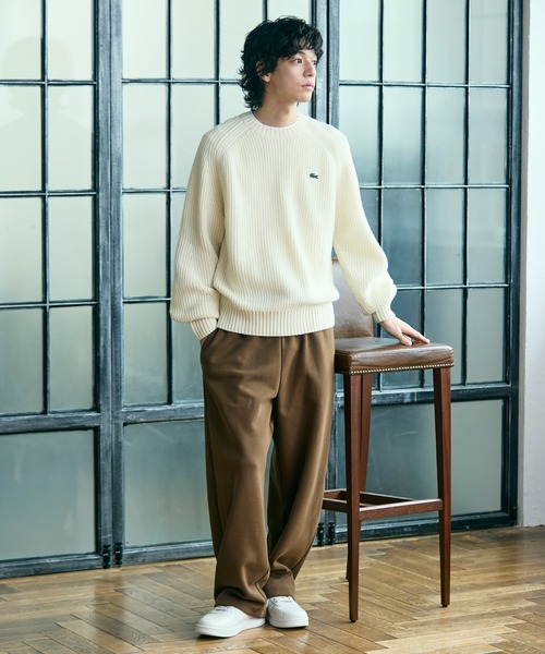 LACOSTE(ラコステ)の「HydroGuard 防水メンブレン プレミアムレザー メンズ T-CLIP SHIELD 225 2 SMA スニーカー(スニーカー・メンズ・オフホワイト・29.0cm/28.0cm/27.0cm/26.0cm/25.0cm/30.0cm/28.5cm/26.5cm/25.5cm)」の6枚目の写真