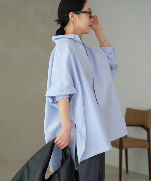 美品 plage CO Poncho シャツ プラージュ plage（プラージュ）の「CO Poncho シャツ◇（シャツ/ブラウス