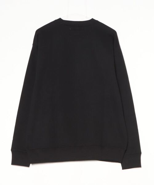 UNIVERSAL OVERALL（ユニバーサルオーバーオール）の「【UNIVERSAL OVERALL】T/C SWEAT CHICAGO FLOCKY PRINT / フロッキープリント裏起毛スウェットプルオーバー（スウェット・メンズ・グレー/ブラック・MEDIUM/LARGE）」の21枚目の写真