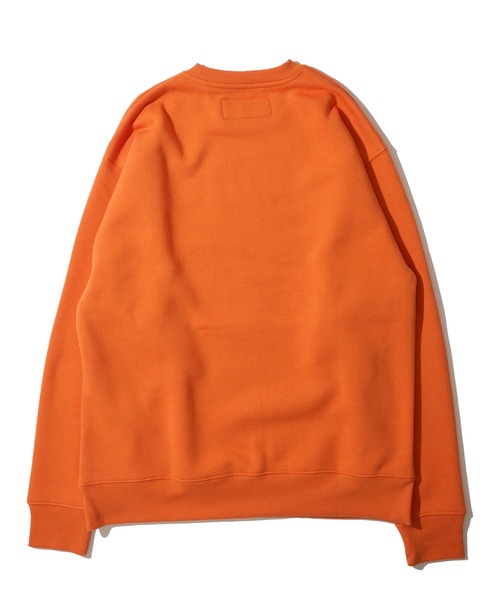 UNIVERSAL OVERALL（ユニバーサルオーバーオール）の「【UNIVERSAL OVERALL】T/C SWEAT CHICAGO FLOCKY PRINT / フロッキープリント裏起毛スウェットプルオーバー（スウェット・メンズ・グレー/ブラック・MEDIUM/LARGE）」の16枚目の写真