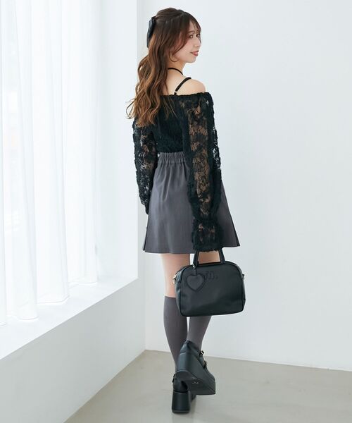 MAJESTIC LEGON(マジェスティックレゴン)の「2wayフラワーレースブラウス(シャツ/ブラウス・レディース・ピンク/アイボリー/ブラック・MEDIUM)」の20枚目の写真