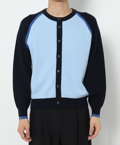 HARE（ハレ）の「ハイショクラインクルーネックカーディガン(HARE)（カーディガン/ボレロ・メンズ・ブラック/ブルー・SMALL/MEDIUM）」の8枚目の写真