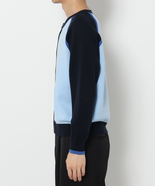 HARE（ハレ）の「ハイショクラインクルーネックカーディガン(HARE)（カーディガン/ボレロ・メンズ・ブラック/ブルー・SMALL/MEDIUM）」の9枚目の写真