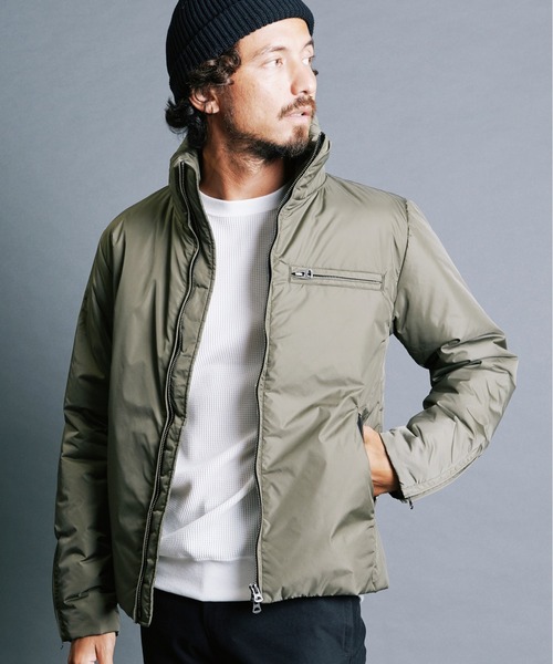 Magine（マージン）の「NYLON THINSULATE STAND RIDER JKT:ナイロン シンサレート スタンドライダー ジャケット（ライダースジャケット・メンズ・ブラック/オリーブ/ネイビー・44/46/48）」の2枚目の写真