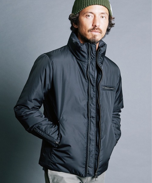 Magine（マージン）の「NYLON THINSULATE STAND RIDER JKT:ナイロン シンサレート スタンドライダー ジャケット（ライダースジャケット・メンズ・ブラック/オリーブ/ネイビー・44/46/48）」の6枚目の写真