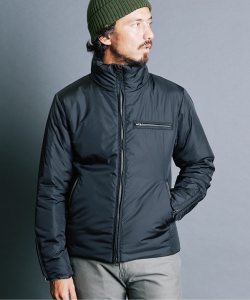 Magine（マージン）の「NYLON THINSULATE STAND RIDER JKT:ナイロン シンサレート スタンドライダー ジャケット（ライダースジャケット・メンズ・ブラック/オリーブ/ネイビー・44/46/48）」の10枚目の写真