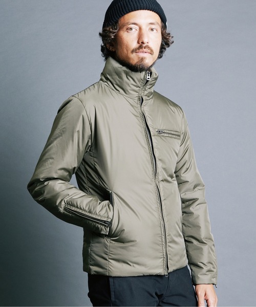 Magine（マージン）の「NYLON THINSULATE STAND RIDER JKT:ナイロン シンサレート スタンドライダー ジャケット（ライダースジャケット・メンズ・ブラック/オリーブ/ネイビー・44/46/48）」の20枚目の写真