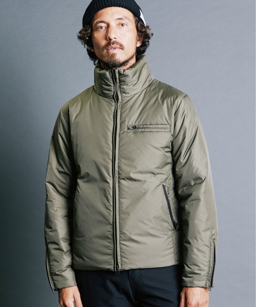 Magine（マージン）の「NYLON THINSULATE STAND RIDER JKT:ナイロン シンサレート スタンドライダー ジャケット（ライダースジャケット・メンズ・ブラック/オリーブ/ネイビー・44/46/48）」の21枚目の写真