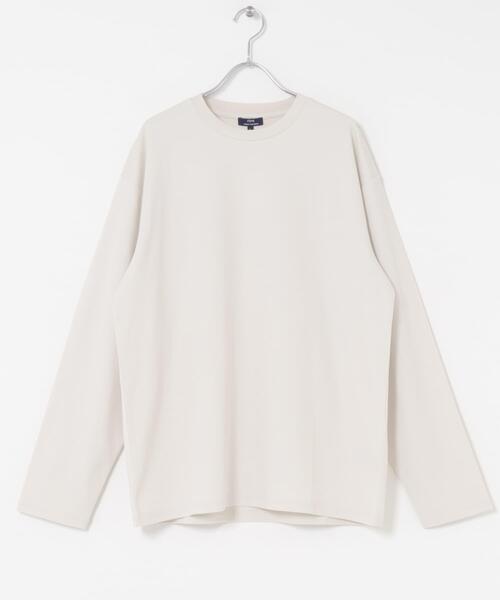 ITEMS URBANRESEARCH（アイテムズ アーバンリサーチ）の「シルケットコットンロングスリーブカットソー（Tシャツ/カットソー・メンズ・バーガンディー/アイボリー/ブラック・MEDIUM/LARGE）」の8枚目の写真