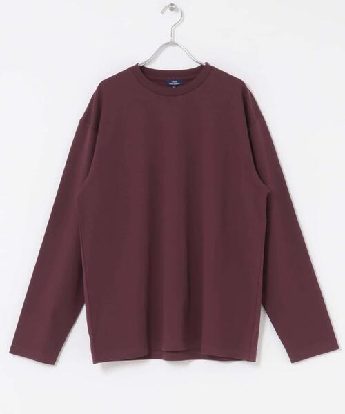 ITEMS URBANRESEARCH（アイテムズ アーバンリサーチ）の「シルケットコットンロングスリーブカットソー（Tシャツ/カットソー・メンズ・バーガンディー/アイボリー/ブラック・MEDIUM/LARGE）」の16枚目の写真