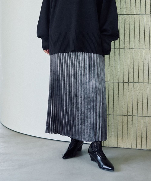 LEPSIM（レプシィム）の「アソートプリーツスカート　579699（スカート・レディース・ブラック/アイボリー/チャコールグレー・FREE）」の3枚目の写真