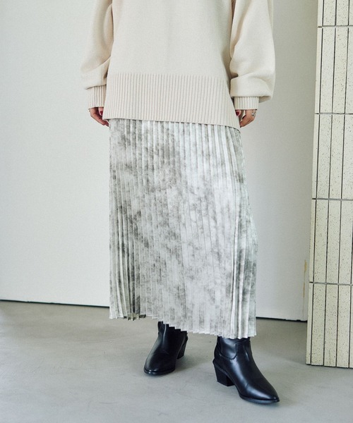 LEPSIM（レプシィム）の「アソートプリーツスカート　579699（スカート・レディース・ブラック/アイボリー/チャコールグレー・FREE）」の21枚目の写真