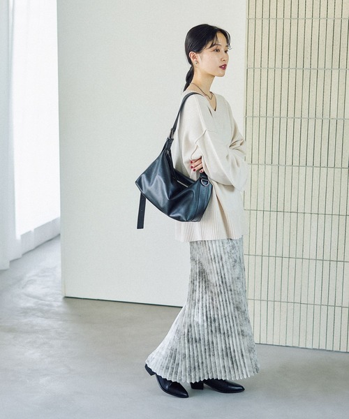 LEPSIM（レプシィム）の「アソートプリーツスカート　579699（スカート・レディース・ブラック/アイボリー/チャコールグレー・FREE）」の7枚目の写真