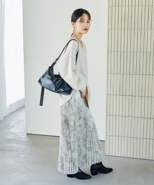 LEPSIM（レプシィム）の「アソートプリーツスカート　579699（スカート・レディース・ブラック/アイボリー/チャコールグレー・FREE）」の19枚目の写真