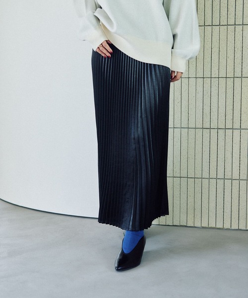 LEPSIM（レプシィム）の「アソートプリーツスカート　579699（スカート・レディース・ブラック/アイボリー/チャコールグレー・FREE）」の22枚目の写真