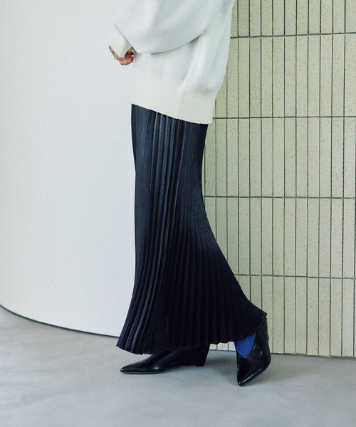 LEPSIM（レプシィム）の「アソートプリーツスカート　579699（スカート・レディース・ブラック/アイボリー/チャコールグレー・FREE）」の17枚目の写真