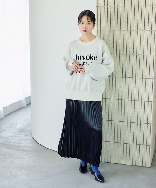 LEPSIM（レプシィム）の「アソートプリーツスカート　579699（スカート・レディース・ブラック/アイボリー/チャコールグレー・FREE）」の4枚目の写真