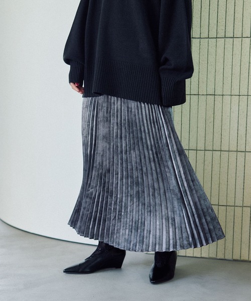 LEPSIM（レプシィム）の「アソートプリーツスカート　579699（スカート・レディース・ブラック/アイボリー/チャコールグレー・FREE）」の8枚目の写真