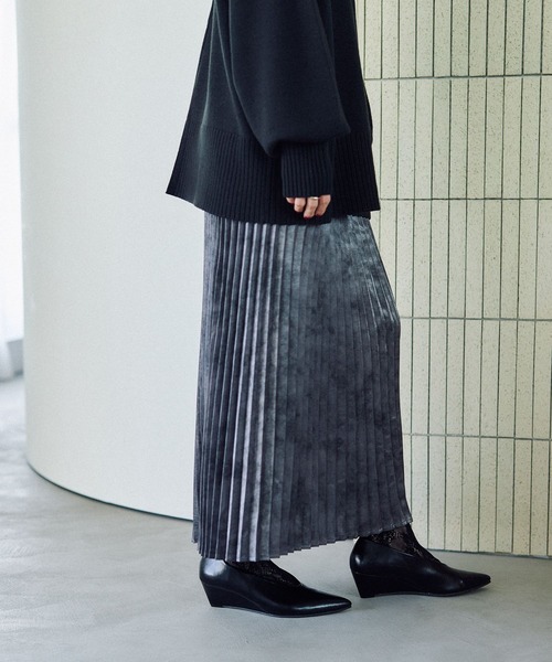 LEPSIM（レプシィム）の「アソートプリーツスカート　579699（スカート・レディース・ブラック/アイボリー/チャコールグレー・FREE）」の14枚目の写真