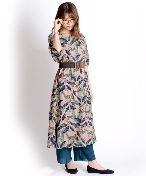 MARAI(マーライ)の「シアープリーツレイヤードワイドパンツ(その他パンツ・レディース・ブラック/カーキ/ピンク/グリーン/ネイビー/ベージュ/グレー・FREE)」の19枚目の写真